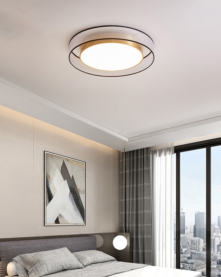 Olverai Fabric Round Ceiling Light