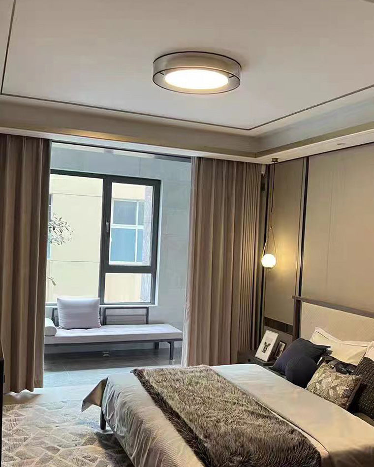 Olverai Fabric Round Ceiling Light