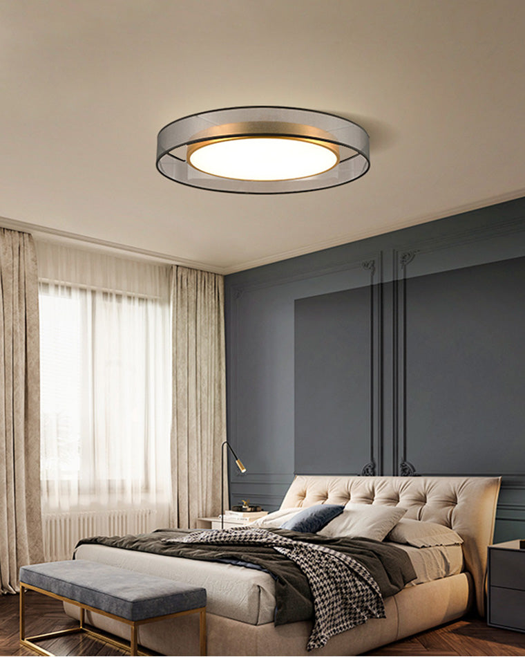 Olverai Fabric Round Ceiling Light