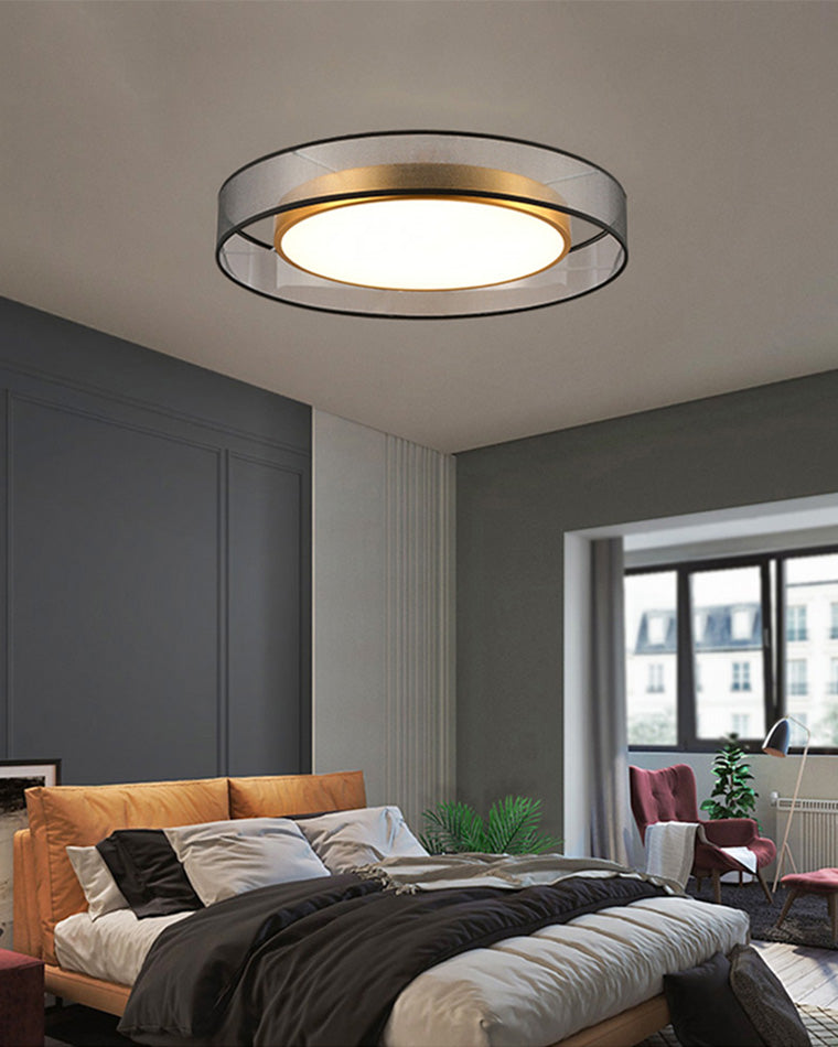 Olverai Fabric Round Ceiling Light