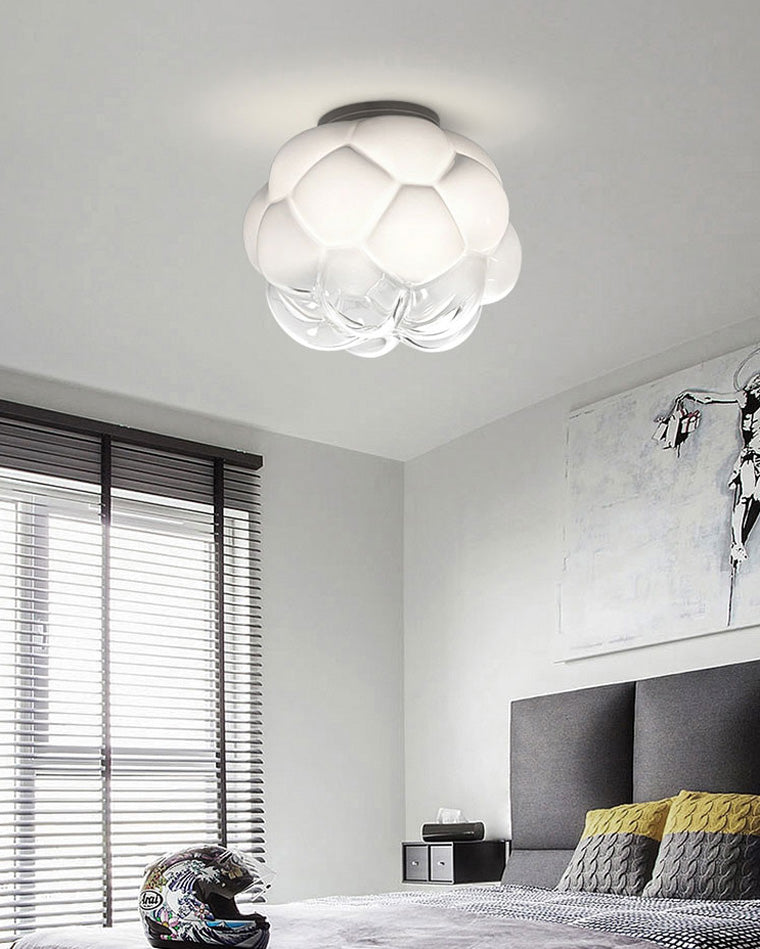 Olverai Cloud Milk Blown Glass Ceiling Light