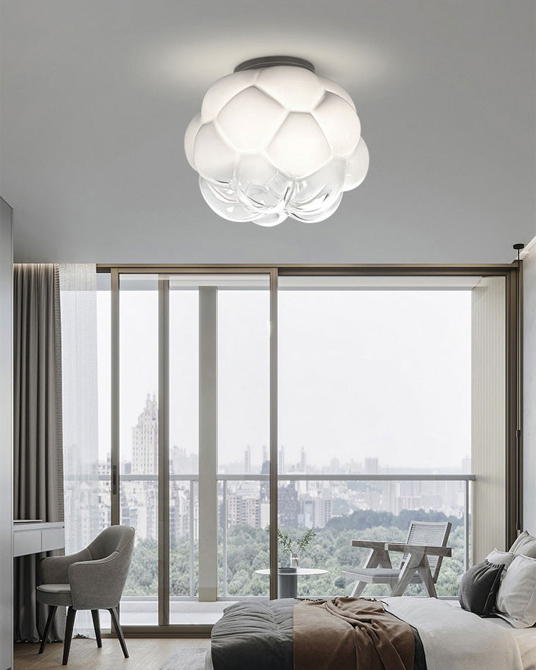 Olverai Cloud Milk Blown Glass Ceiling Light