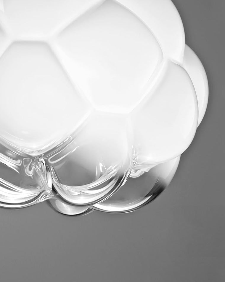 Olverai Cloud Milk Blown Glass Ceiling Light
