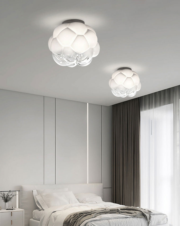 Olverai Cloud Milk Blown Glass Ceiling Light