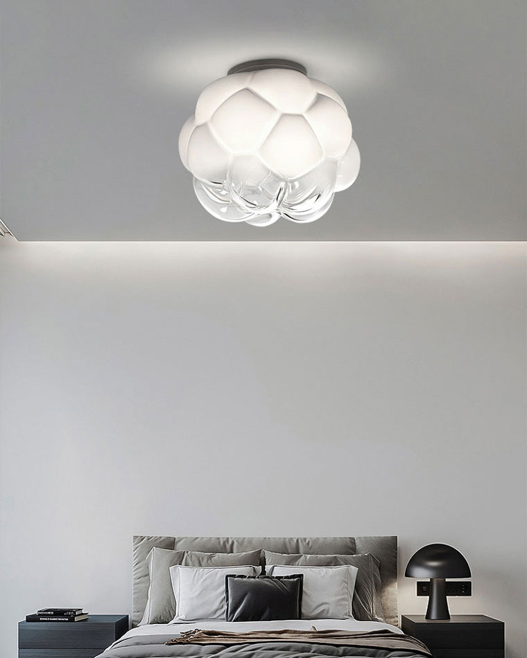 Olverai Cloud Milk Blown Glass Ceiling Light