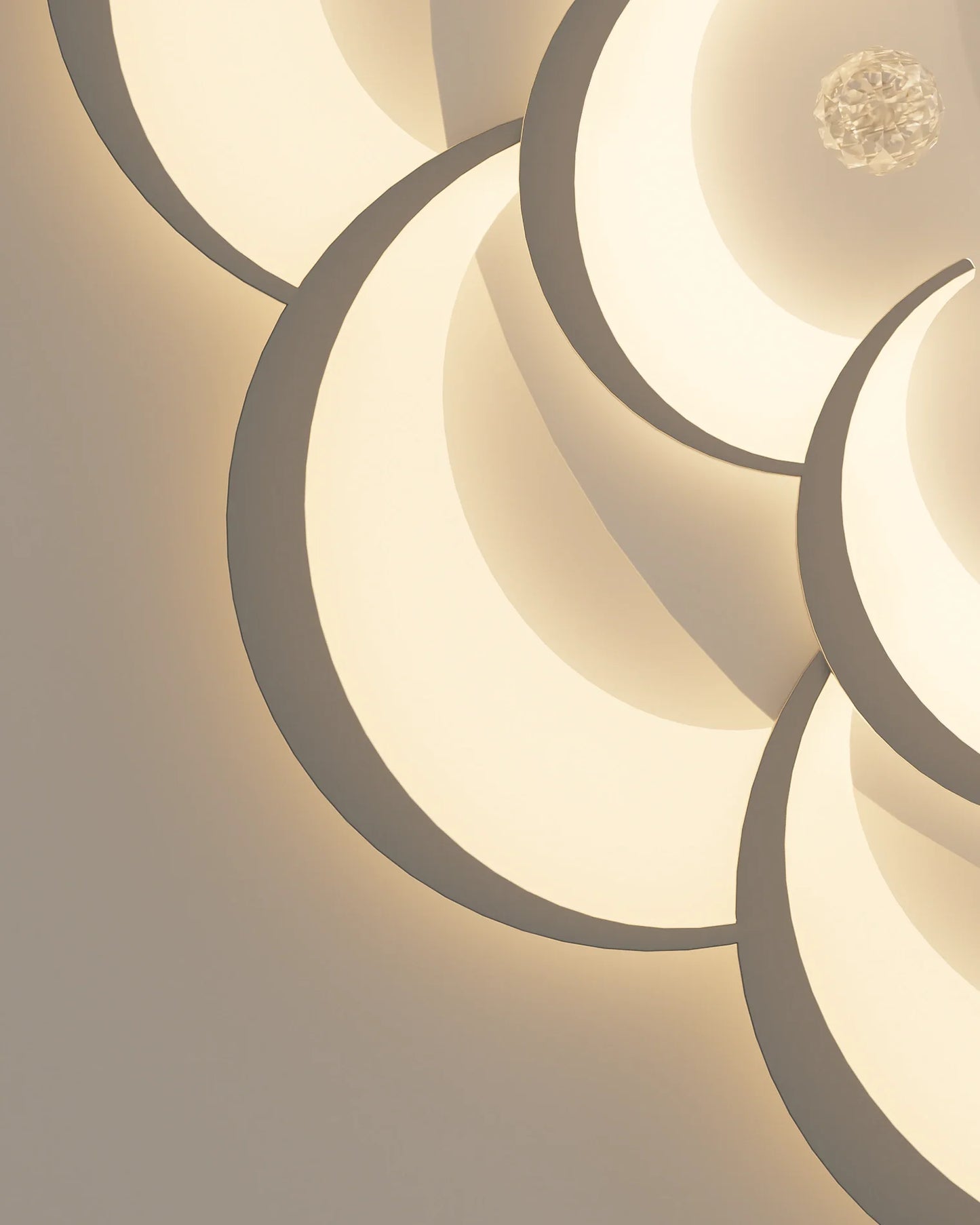 Olverai Big Flower Crystal Ceiling Light