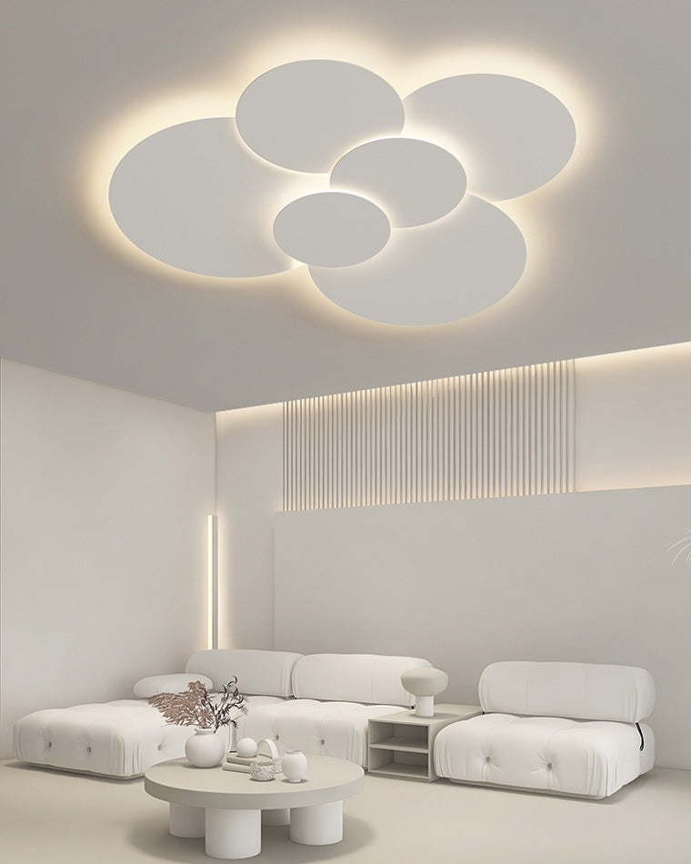 Olverai Round Flat Flush Mount Ceiling Light