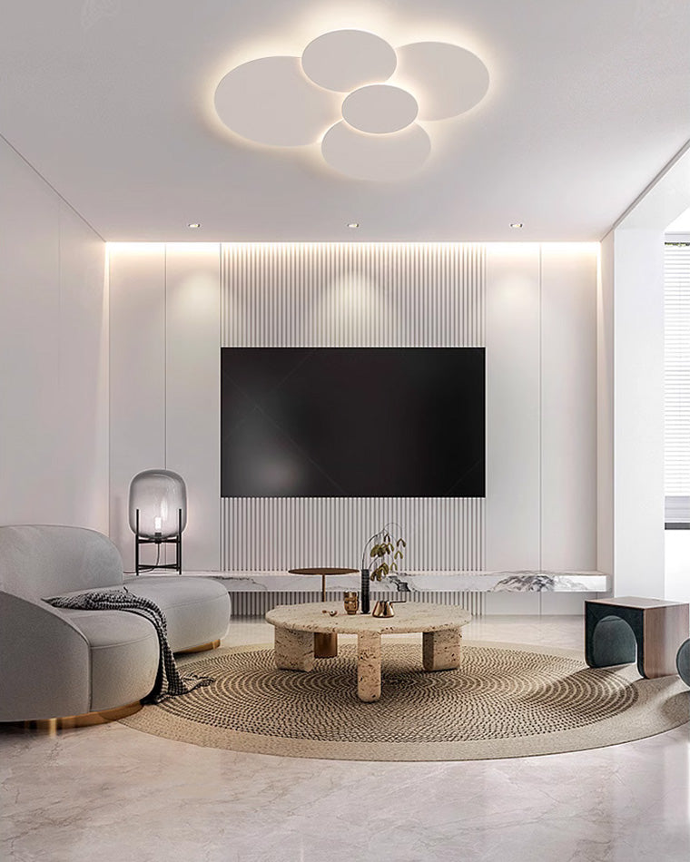 Olverai Round Flat Flush Mount Ceiling Light