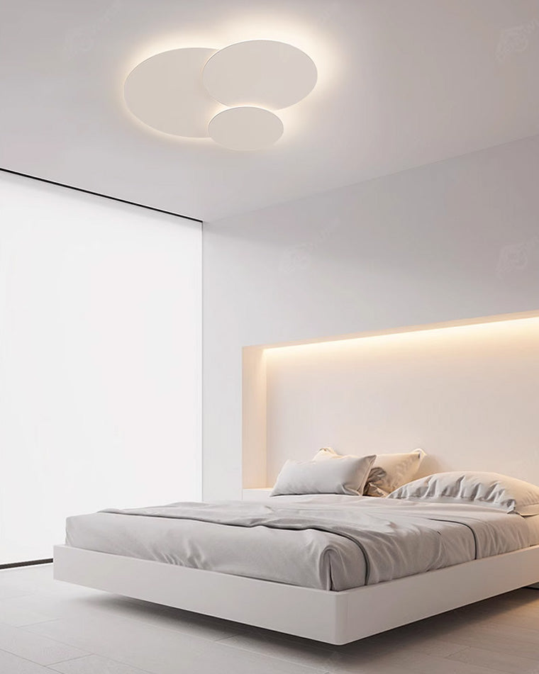Olverai Round Flat Flush Mount Ceiling Light