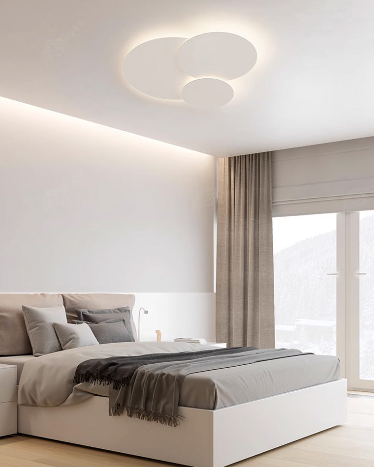 Olverai Round Flat Flush Mount Ceiling Light
