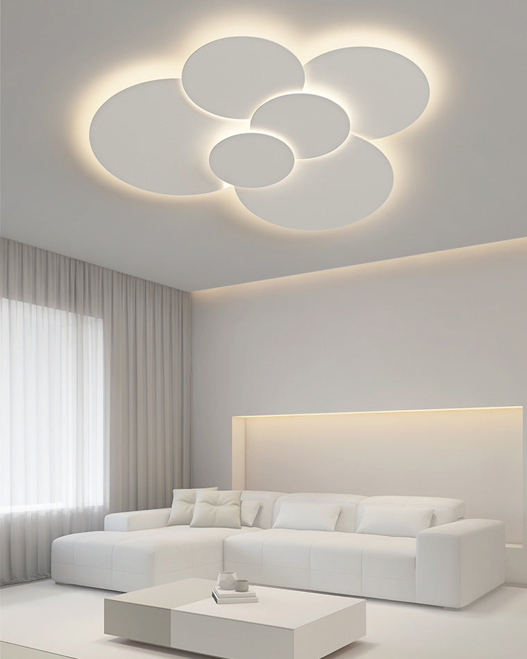 Olverai Round Flat Flush Mount Ceiling Light