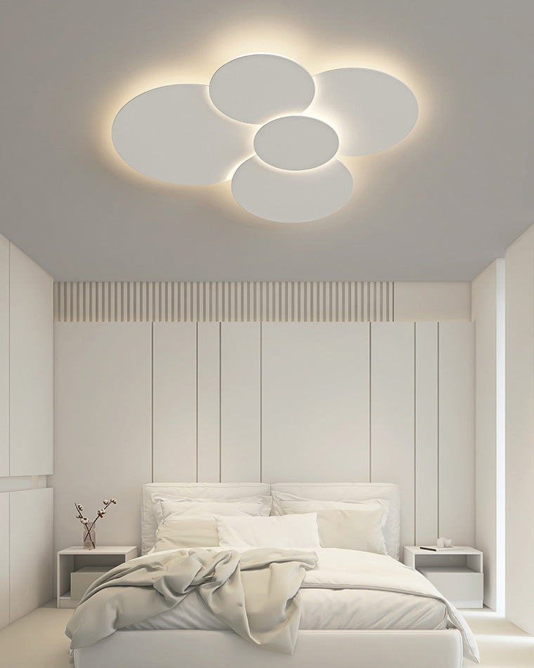 Olverai Round Flat Flush Mount Ceiling Light