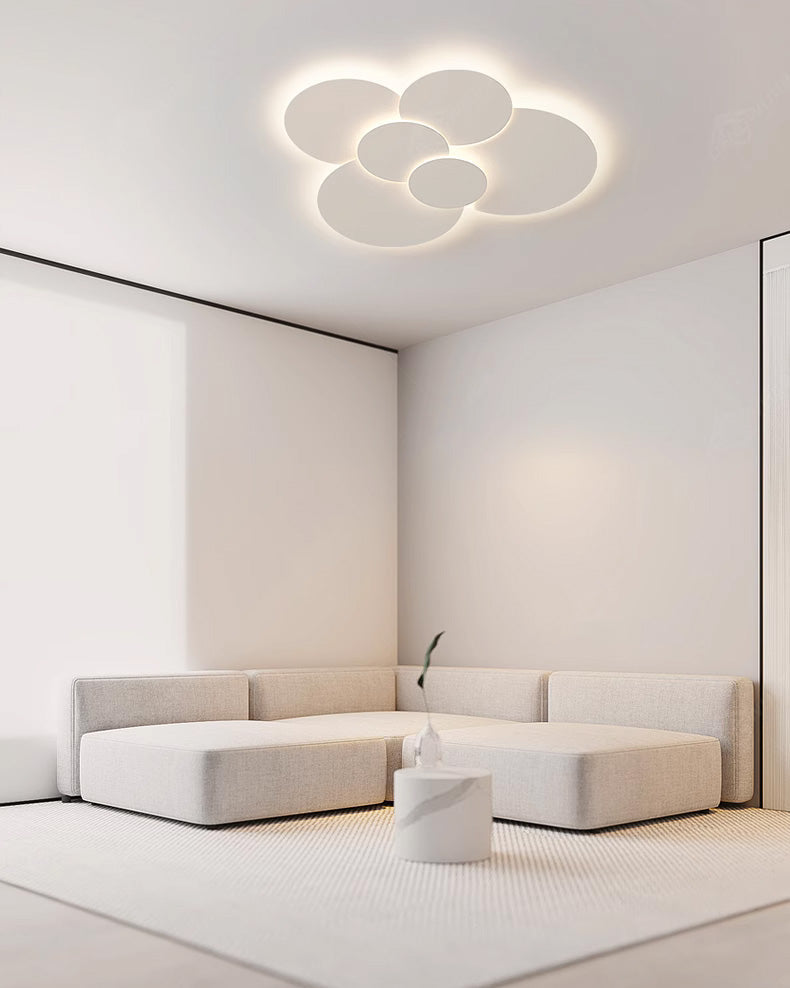 Olverai Round Flat Flush Mount Ceiling Light