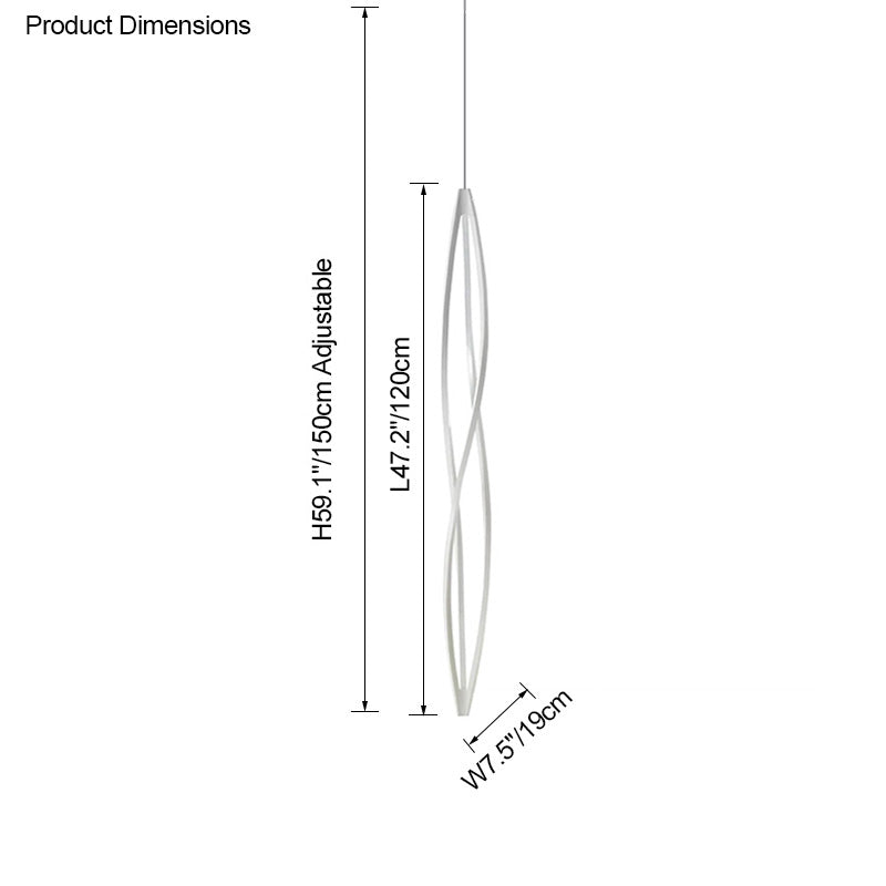 Olverai Helix Horizontal/Vertical Chandelier