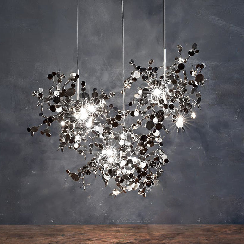 Olverai Argent/Gold Cloud Multi Pendant Chandelier