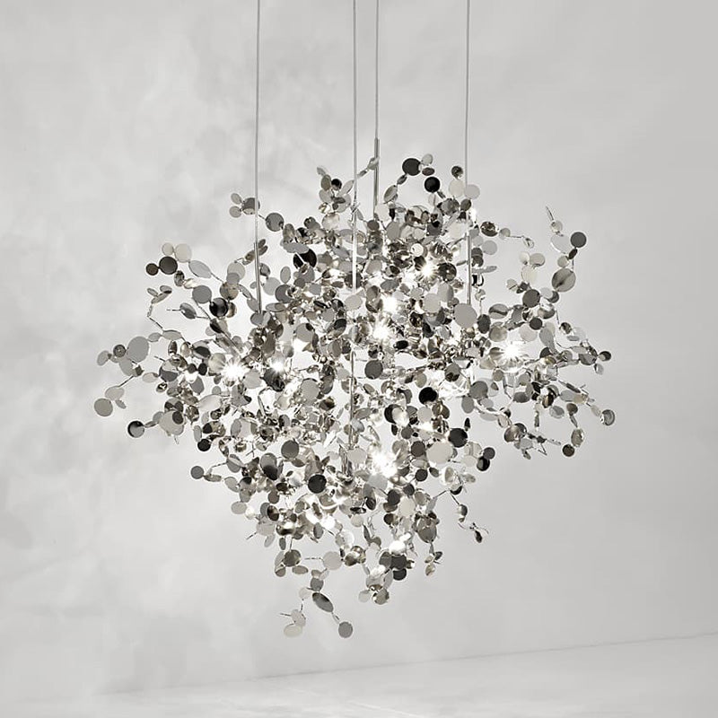 Olverai Argent/Gold Cloud Multi Pendant Chandelier