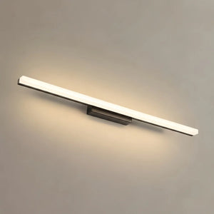 Arcato Minimalist Linear Vanity Wall Lamp – IP44 Metal in Black/Chrome Bathroom