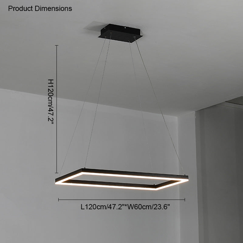 OlveraiTiered Rectangular LED Chandelier