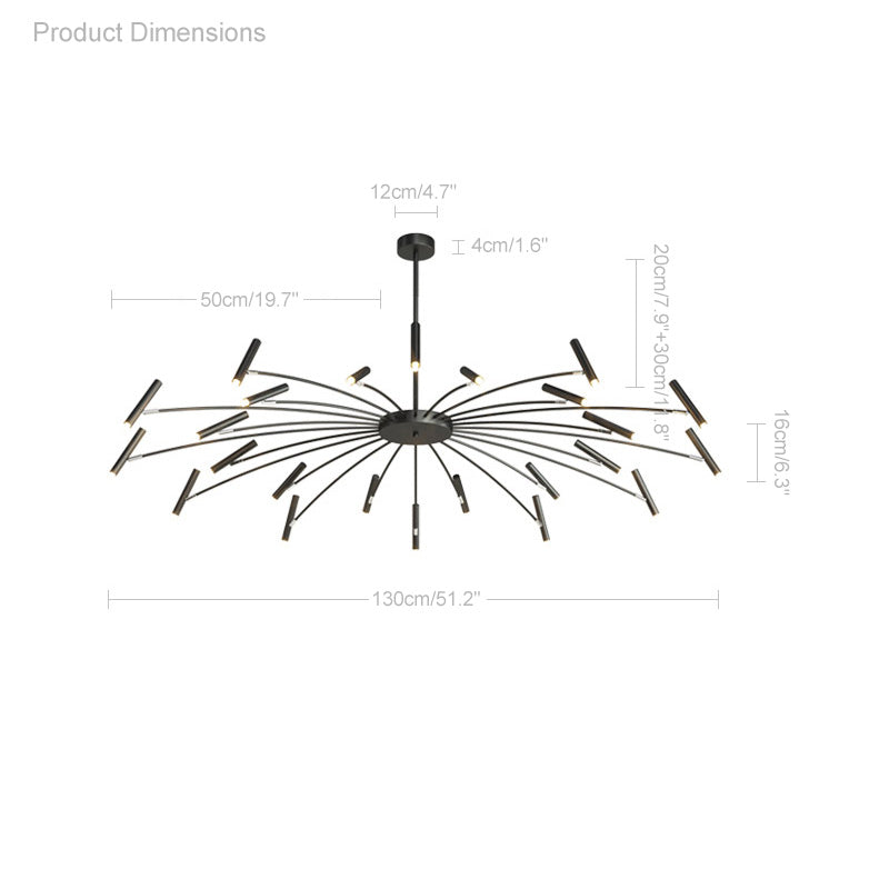 Olverai Adjustable Candelabra Chandelier