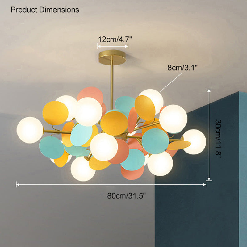 Olverai Branching Bubble Chandelier