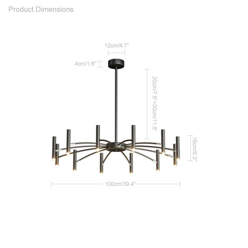 Olverai Adjustable Candelabra Chandelier