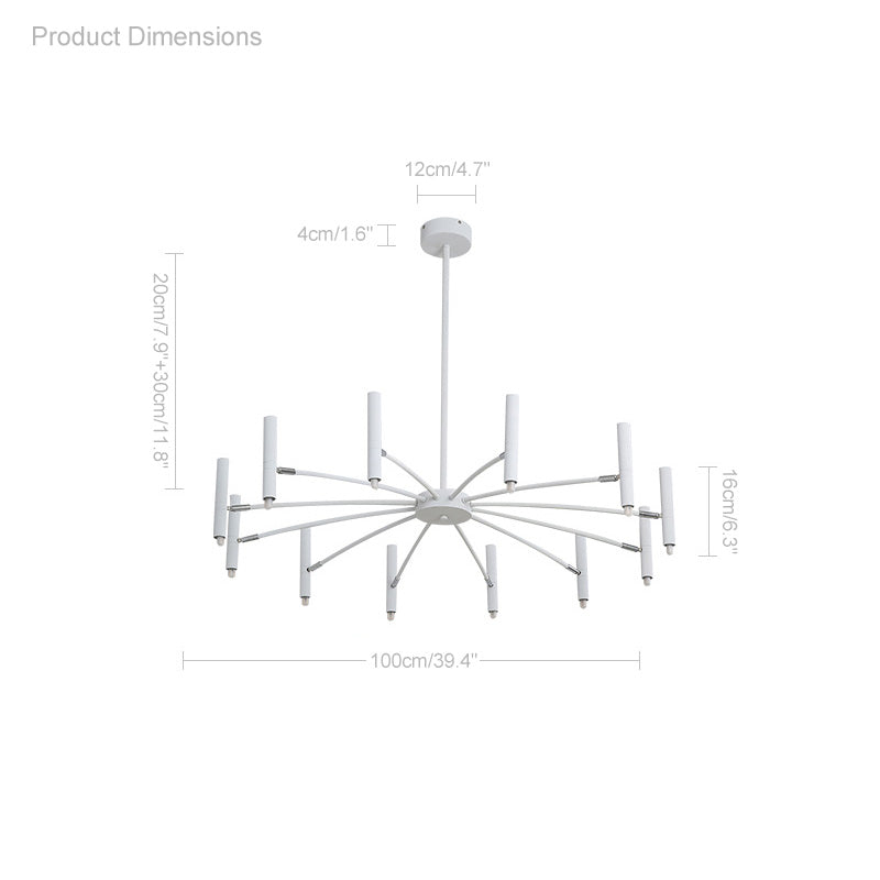 Olverai Adjustable Candelabra Chandelier