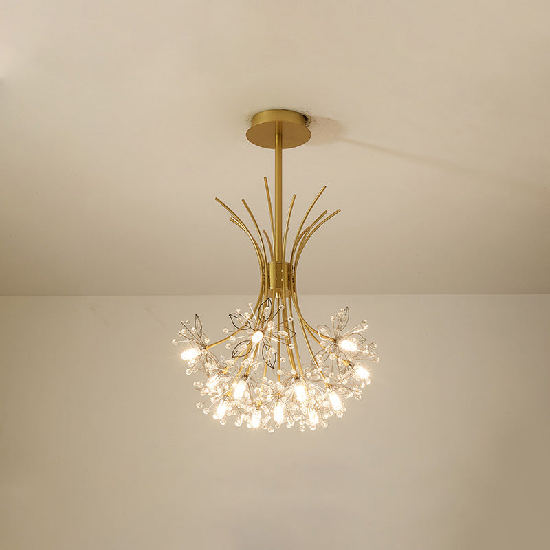 Olverai Gypsophila Bouquet Crystal Flower Chandelier