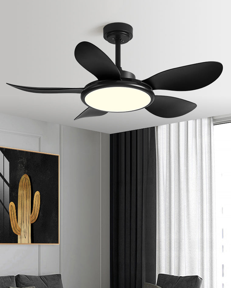 Olverai 5 Wood Blade Ceiling Fan Lamp