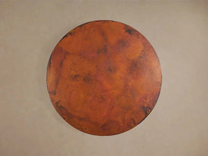 Olverai Varex Hand-Hammered Metal Round Dining Table
