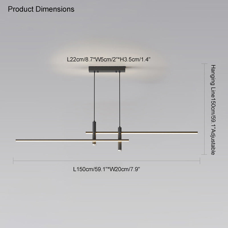 Olverai Spotlight Linear Pendant Light