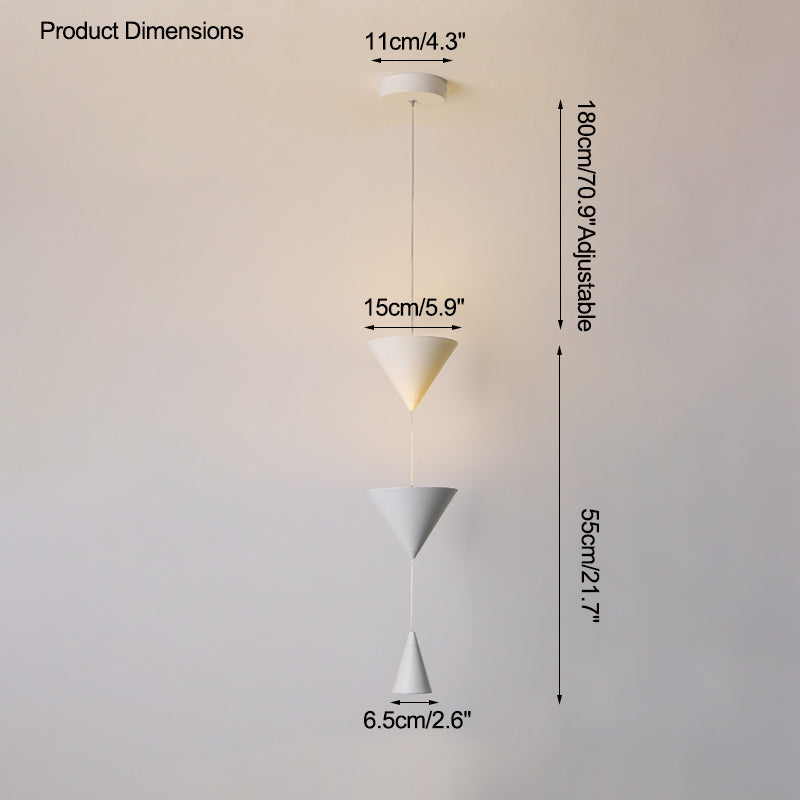 Olverai Unique Cone Pendant Light for Bedroom