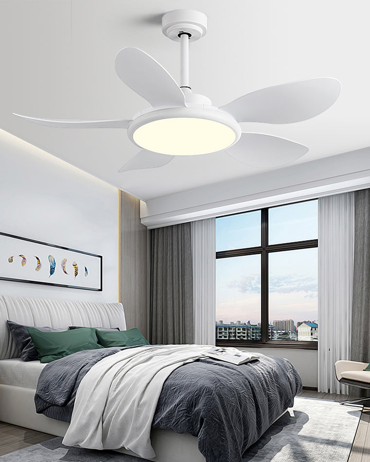 Olverai 5 Wood Blade Ceiling Fan Lamp
