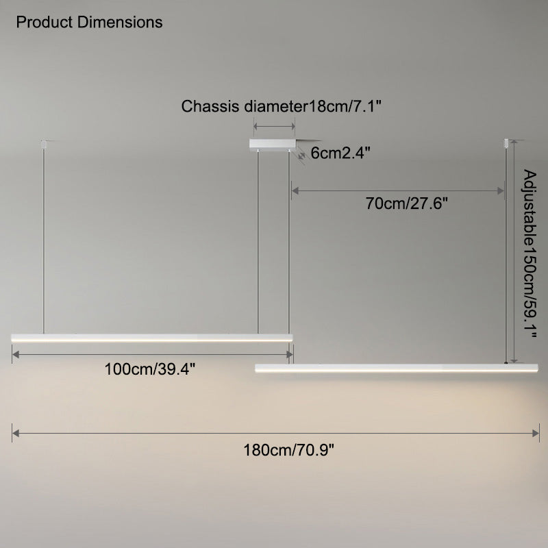 Olverai Extra Long Linear Pendant Light