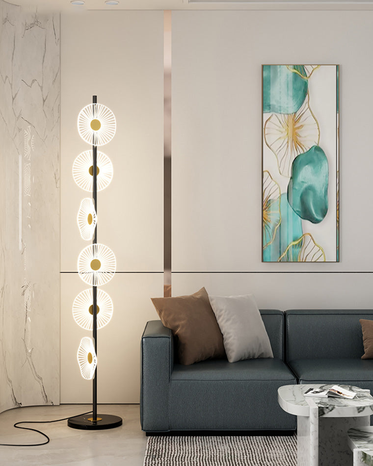 Olverai Multi-light Dimmable Floor Lamp with Remote