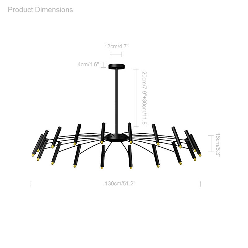 Olverai Adjustable Candelabra Chandelier
