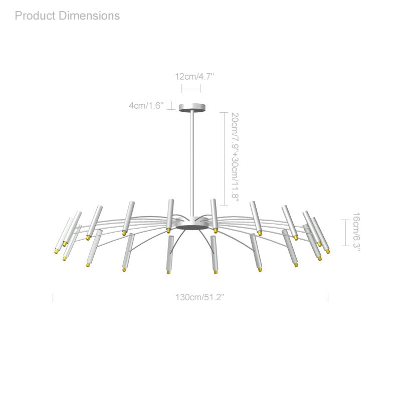 Olverai Adjustable Candelabra Chandelier