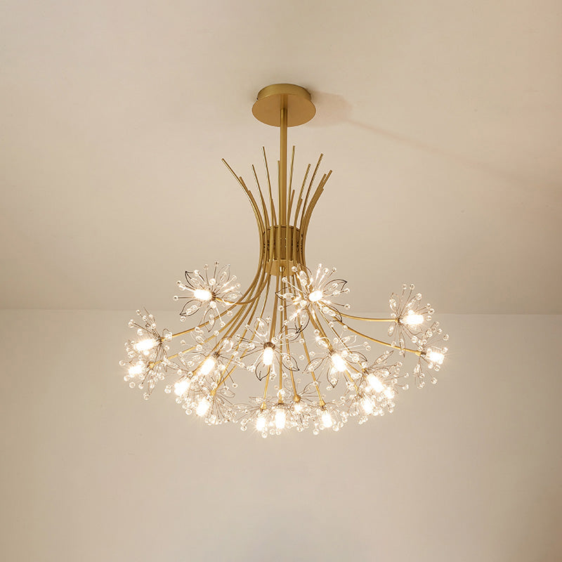 Olverai Gypsophila Bouquet Crystal Flower Chandelier