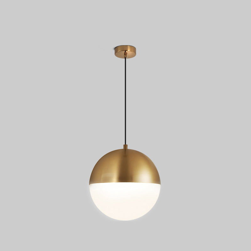Olverai Prismatic/Milk Glass Globe Pendant Light