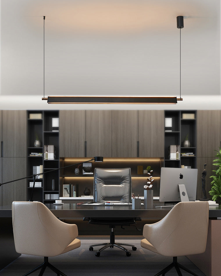 Olverai Black Linear Pendant Light