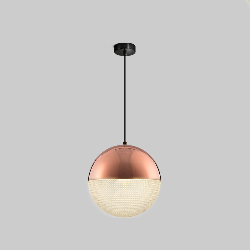 Olverai Prismatic/Milk Glass Globe Pendant Light