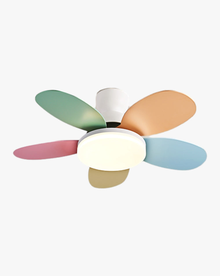 Olverai 36" Scandi Wood Ceiling Fan Lamp