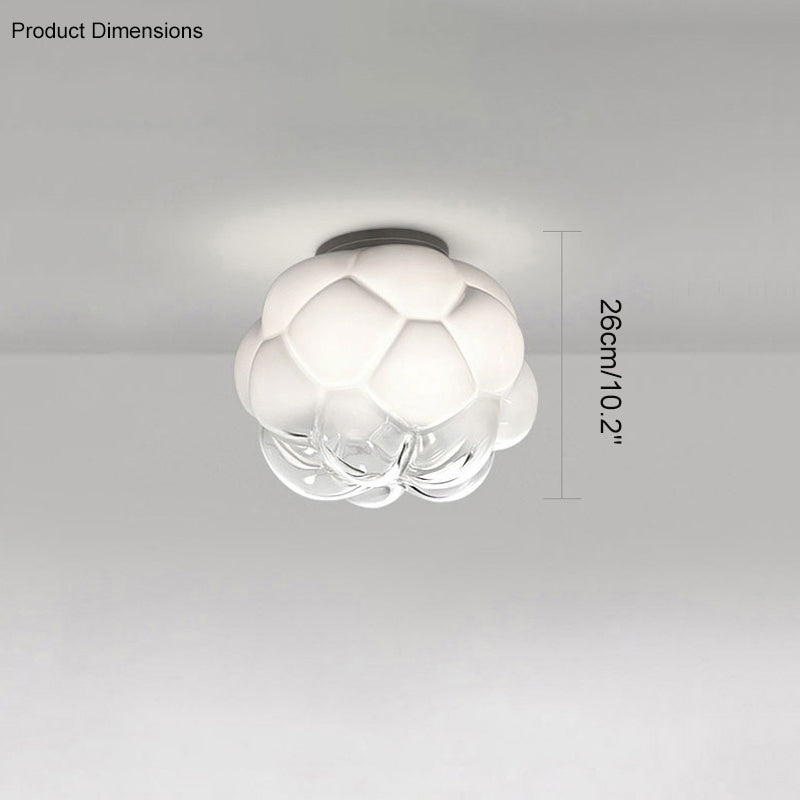 Olverai Cloud Milk Blown Glass Ceiling Light