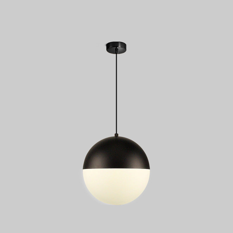 Olverai Prismatic/Milk Glass Globe Pendant Light