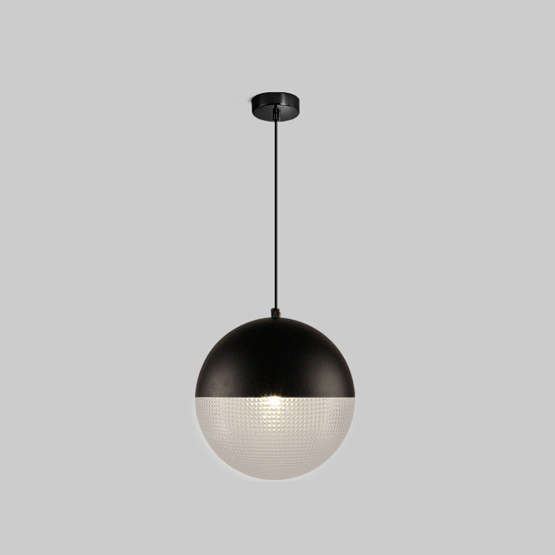 Olverai Prismatic/Milk Glass Globe Pendant Light