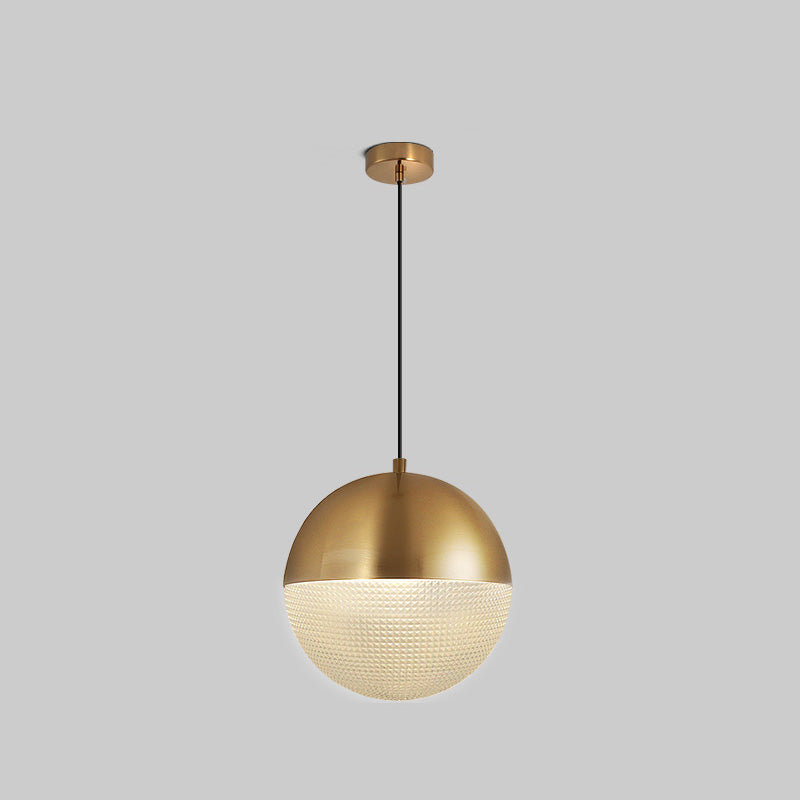 Olverai Prismatic/Milk Glass Globe Pendant Light