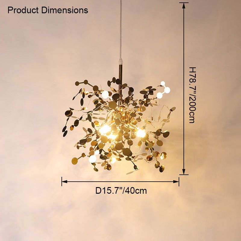 Olverai Argent/Gold Cloud Multi Pendant Chandelier