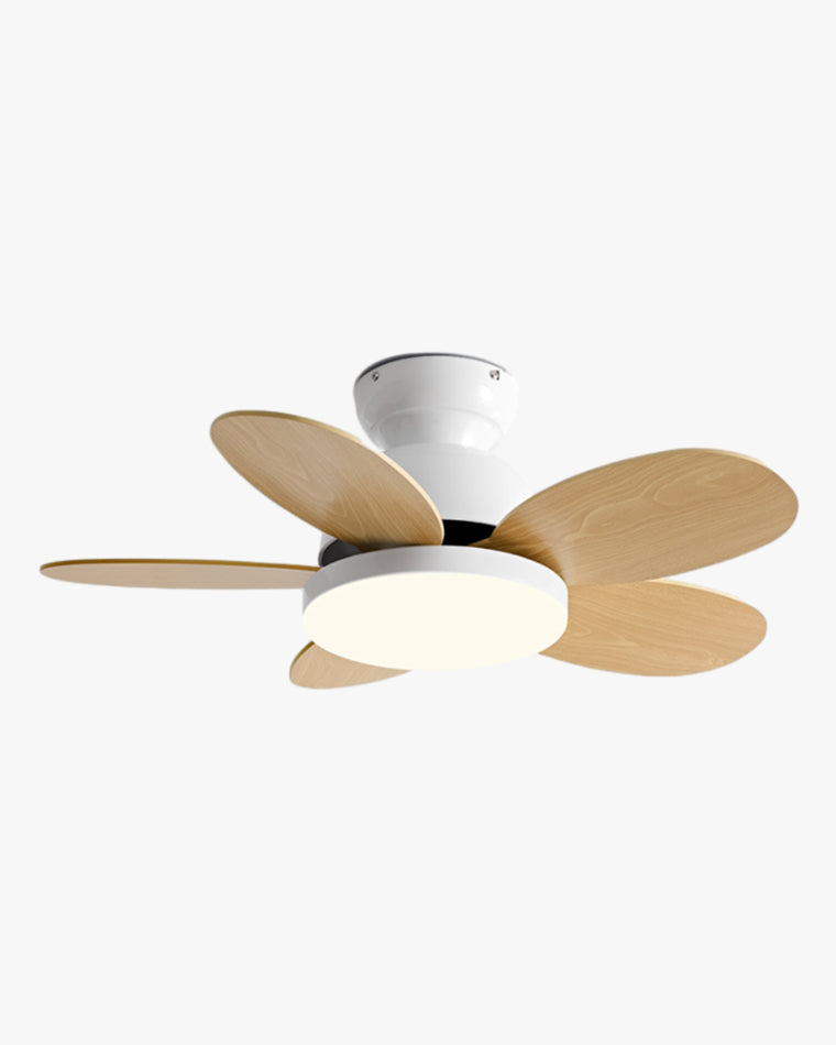 Olverai 36" Scandi Wood Ceiling Fan Lamp