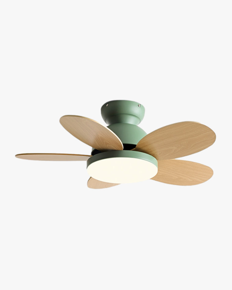 Olverai 36" Scandi Wood Ceiling Fan Lamp