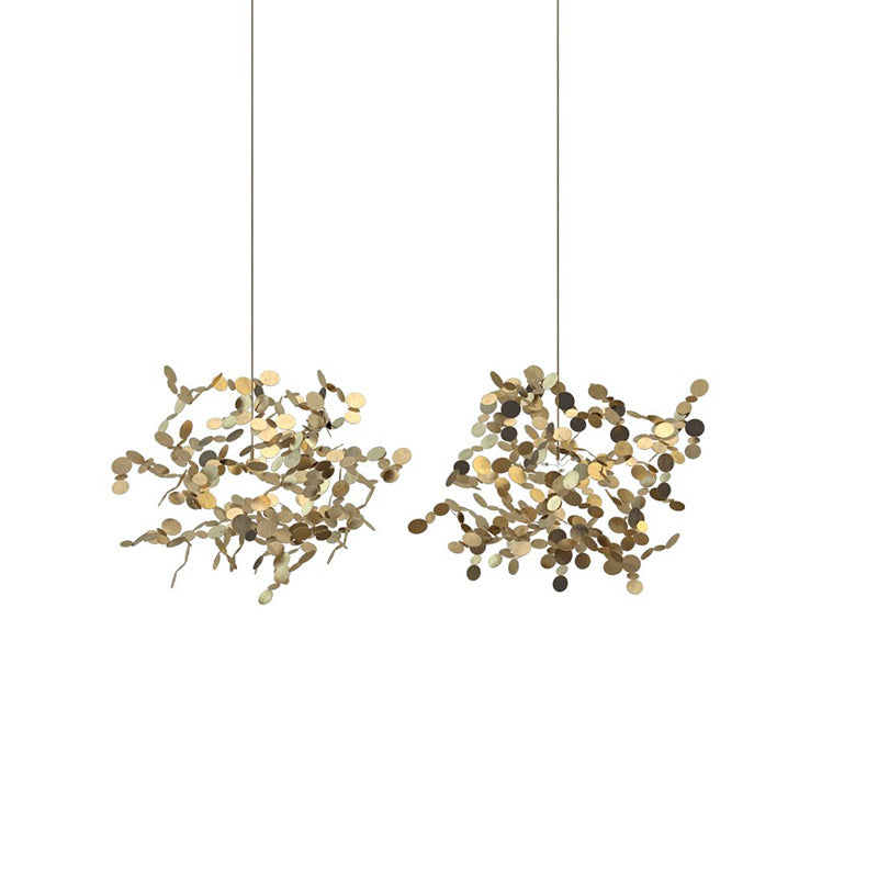 Olverai Argent/Gold Cloud Multi Pendant Chandelier