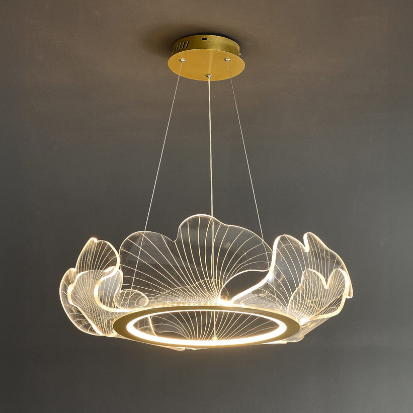 Olverai Acrylic Ginkgo Leaf Chandelier
